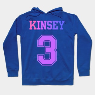 Kinsey 3 Bisexual Sports Jersey (bi pride flag) Hoodie